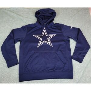 Nike NFL Dallas Cowboys Therma-FIT Hoodie Navy Blue‎ Men's Size M